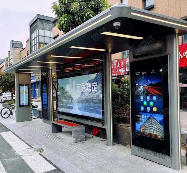 浙江智慧公交候車(chē)亭安裝實(shí)例